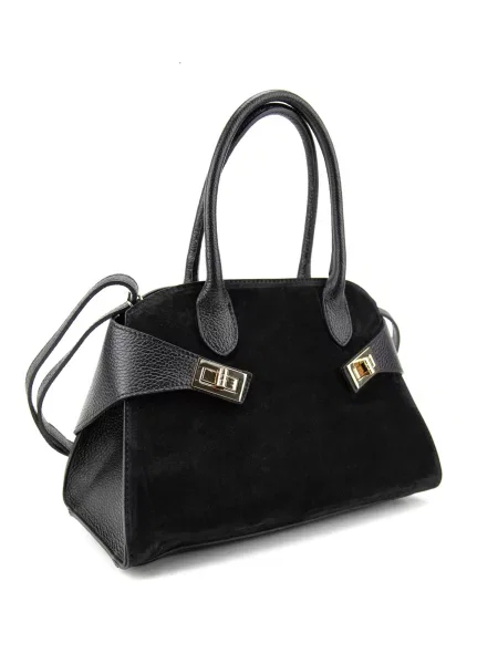 RoyalBag Сумка Замша/шкіра чорний