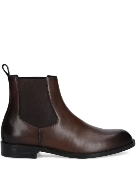 Botine chelsea Boss maro