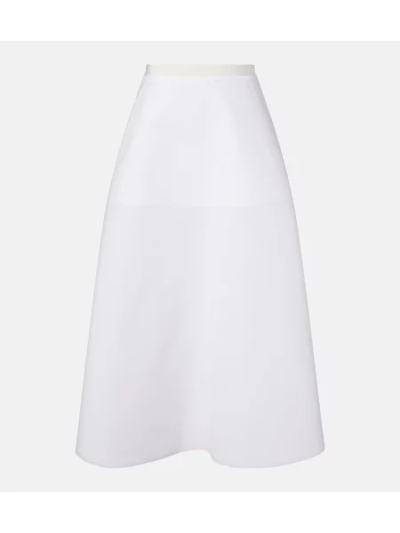 Fusta maxi Fforme alb