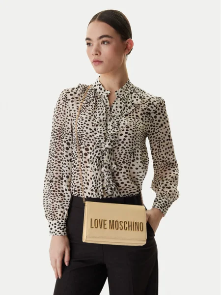 Love Moschino Clutch galben miere alb