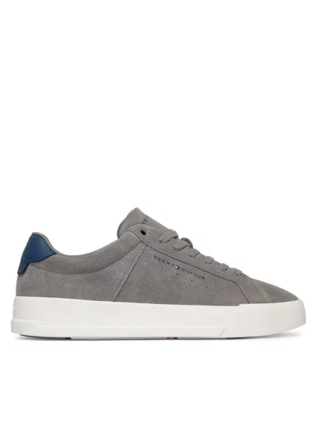 Tommy Hilfiger Αθλητικά Th Court Suede γκρι