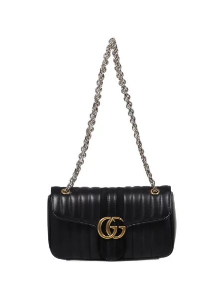 Matlasat geantă Gucci din piele negru