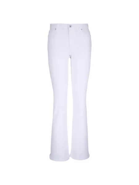 Blugi evazați Ag Jeans evazate alb