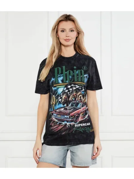 Philipp Plein Póló Racing Club fekete