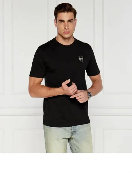 BOSS GREEN Tricou negru