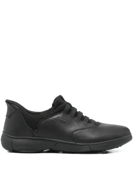 Sneakerși Geox cu șireturi din dantelă negru