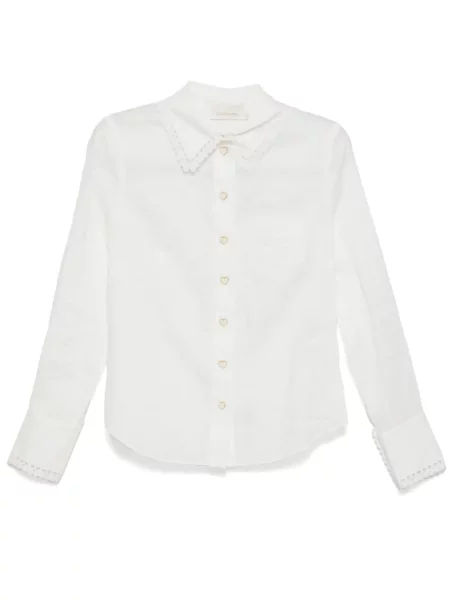 Cămașă Zimmermann cu broderie alb