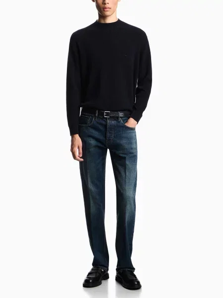 Прямые джинсы Emporio Armani синие