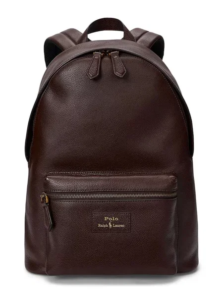 Rucsac Polo Ralph Lauren mari din piele maro