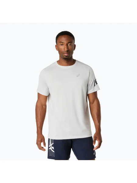 Tricou de alergare pentru bărbați ASICS Icon SS cloud grey/midnight gri