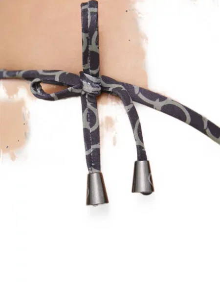 Bikini Trussardi cu imagine cu legături negru