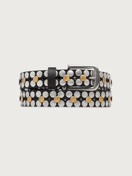 Levi's curea din piele Studded x PRIDE negru