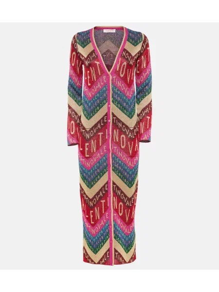 Pletena midi obleka Valentino z avtogramom