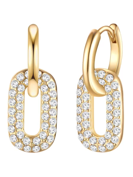 Lulu & Jane Cercei auriu / transparent
