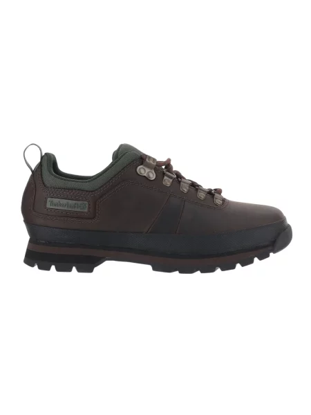 Sneakersy Timberland skórzane z siateczki brązowe