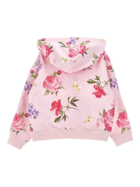 Bluza z kapturem dziecięca Monnalisa różowa