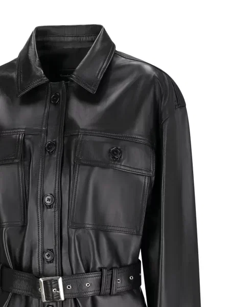Geanta de piele Alessandra Rich negru