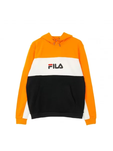 Bluza z kapturem Fila z kapturem pomarańczowa