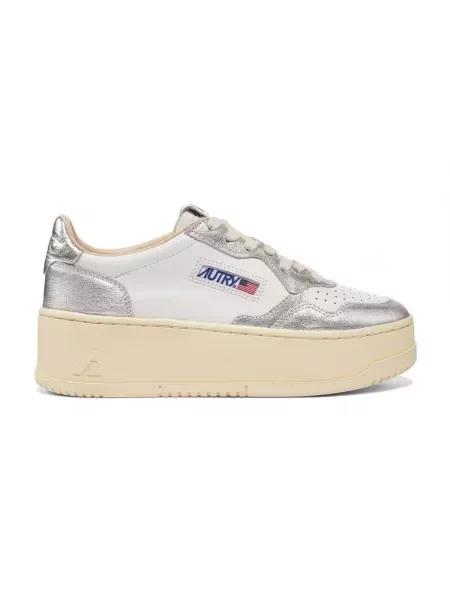 Sneakersy Autry na platformie białe