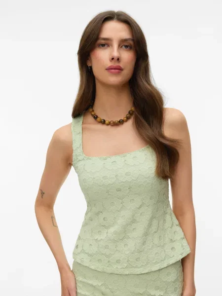 VERO MODA Top VMJANELLE pastel verde