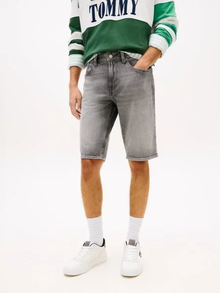 Tommy Jeans szorty dżinsowe Ronnie Mężczyźni 30 szary