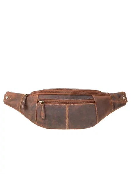 Кожаная сумка Visconti коричневая