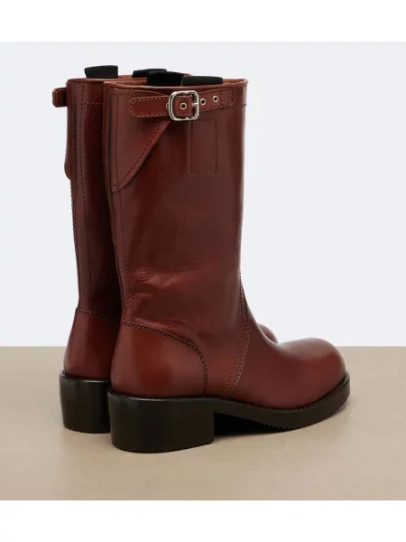 Botine Dries Van Noten din piele maro