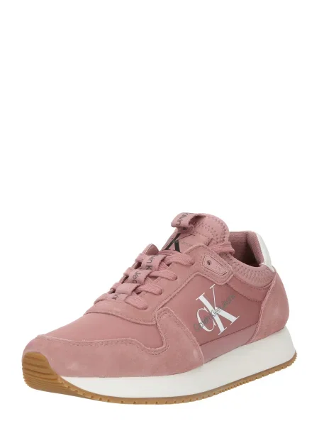 Маратонки Calvin Klein Jeans RUNNER SOCK LACEUP NY-LTH W LACE UP бяло