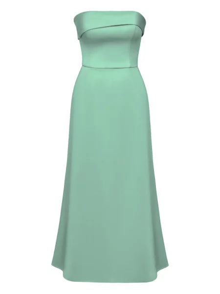 Rochie midi Post Meridiem până la genunchi de costum verde