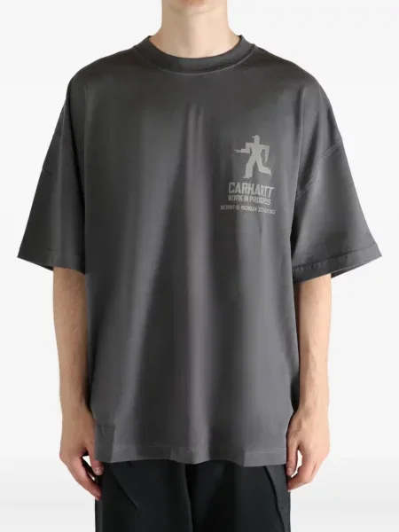 Tricou Carhartt Wip cu imagine gri