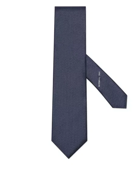 Cravată Zegna de mătase albastru