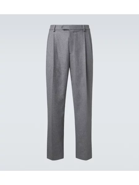 Pantaloni Gabriela Hearst de lână gri