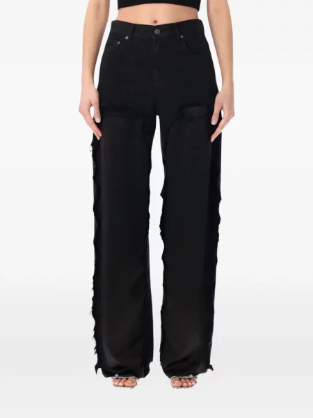 Blugi Haikure din satin negru