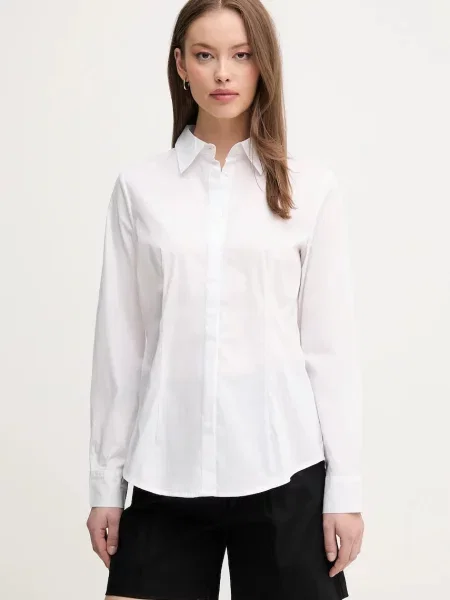 United Colors of Benetton cămașă cu guler clasic regular alb