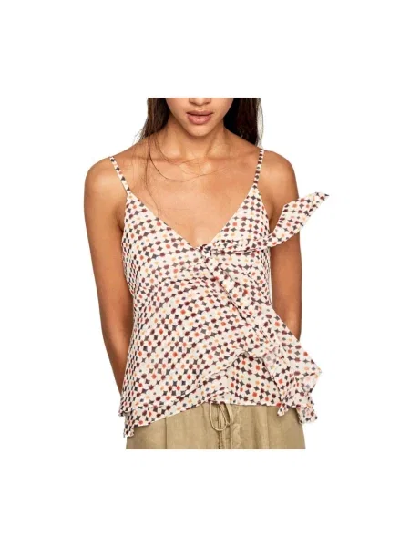 Top Pepe Jeans beżowy