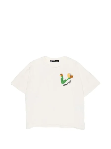 Tricou Bimba Y Lola cu model floral alb
