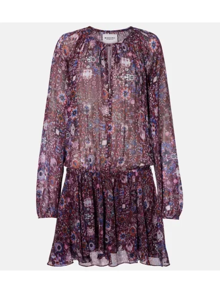 Rochie Marant Etoile cu model floral violet