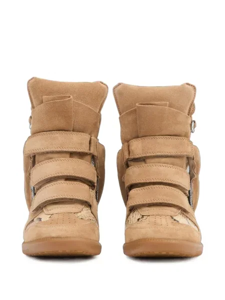 Sneakerși Isabel Marant din piele cu pană