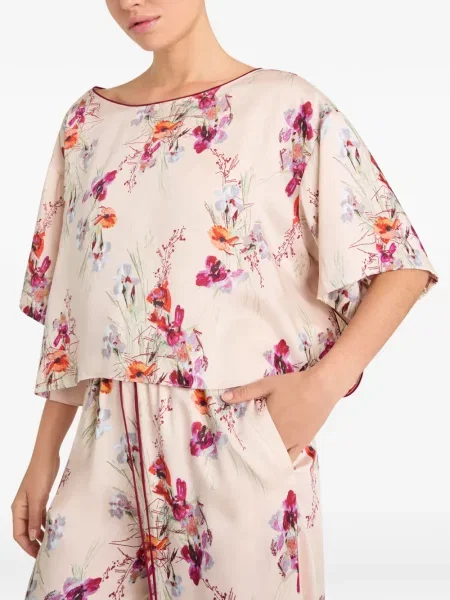 Bluzka Cinq A Sept w kwiatki z nadrukiem