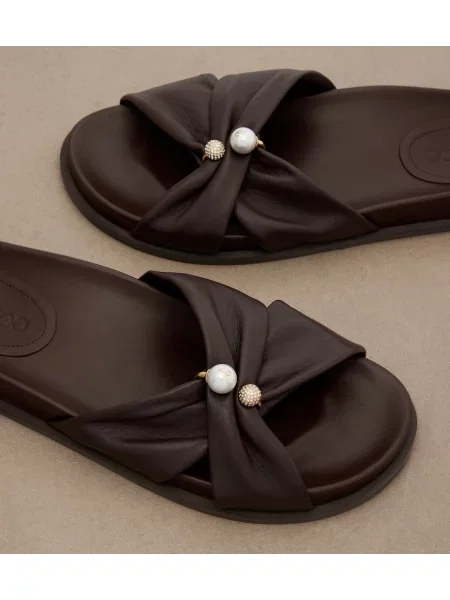 Sandale Jimmy Choo din piele maro