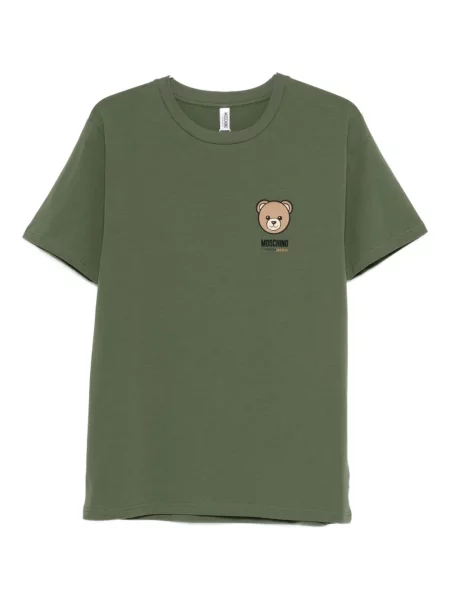 Tricou Moschino cu imagine teddy verde