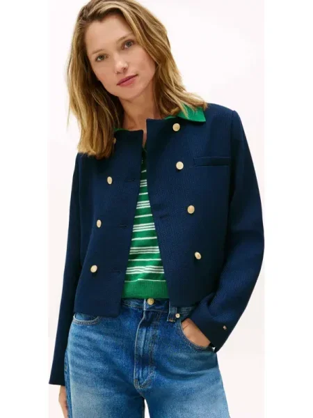 TOMMY HILFIGER Geacă de primăvară-toamnă bleumarin