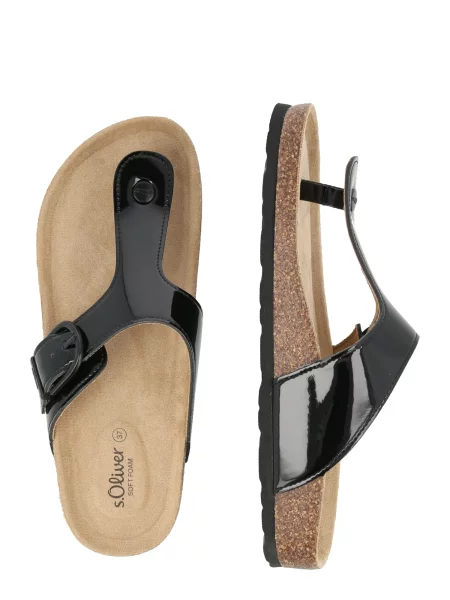 S.Oliver Flip-flops negru