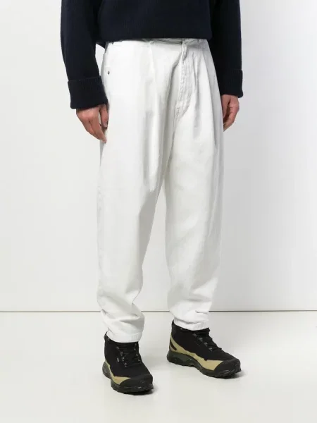 Pantaloni Hed Mayner de catifea cord alb