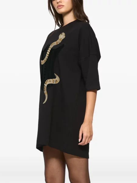 Rochie mini Hamza cu imagine de costum negru