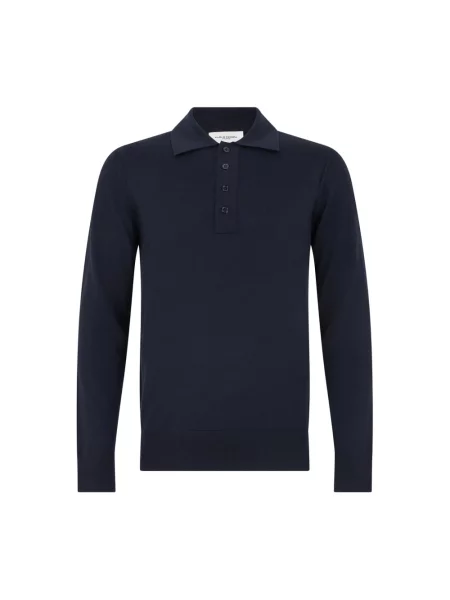Sweter Paolo Pecora wełniany niebieski