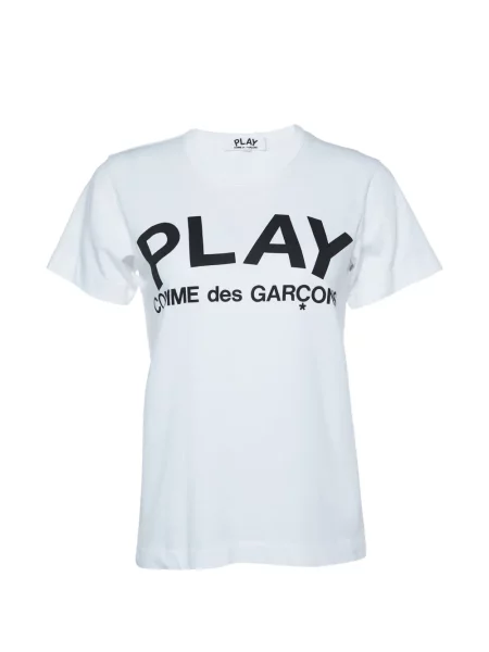 Tricou Comme Des Garçons cu imagine alb