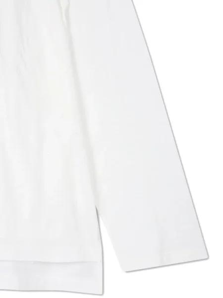 Długa koszulka Studio Tomboy kopertowa biała