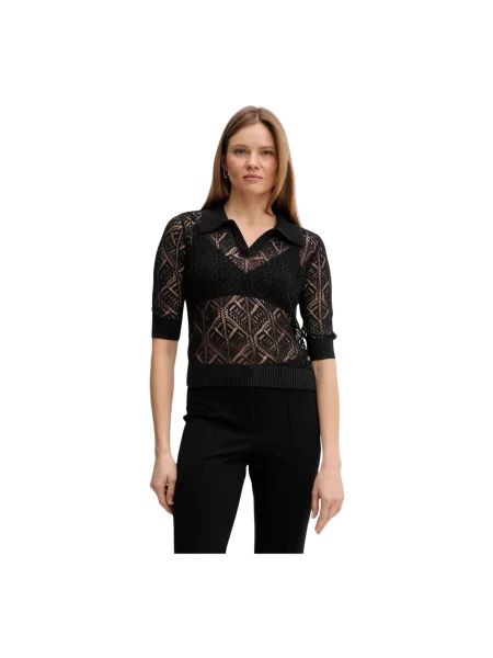 Dzianinowy top Joseph Ribkoff czarny