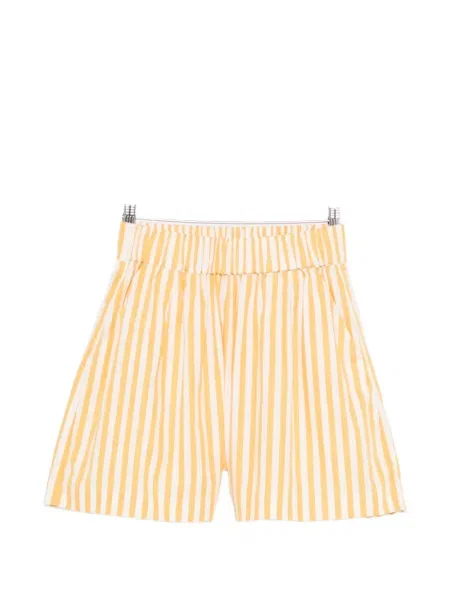 Pantaloni scurți Faithfull The Brand cu dungi galben